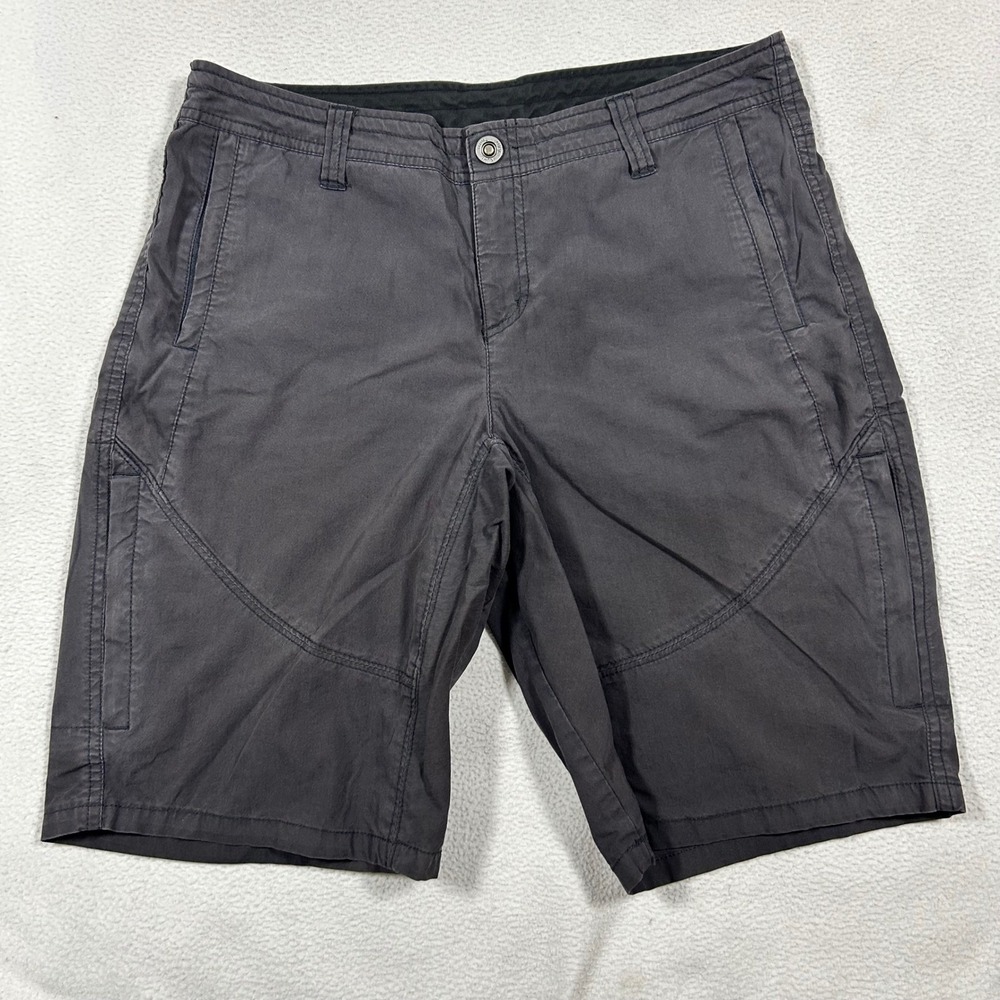 KUHL Splash Spire Shorts Women 10 Gray Hiking Outdoor Cargo Stretch 6285
